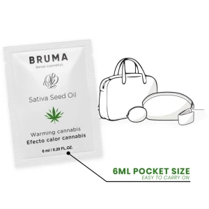 BRUMA - GEL SCORREVOLE ALL''OLIO DI SEMI DI SATIVA GUSTO CANNABIS RISCALDANTE 6 ML
